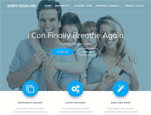 Tablet Screenshot of debtsresolved.org